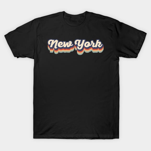 New York Vintage Colors T-Shirt by DetourShirts